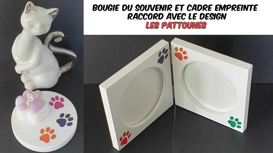 URNE funéraire bois modèle "Les pattounes"