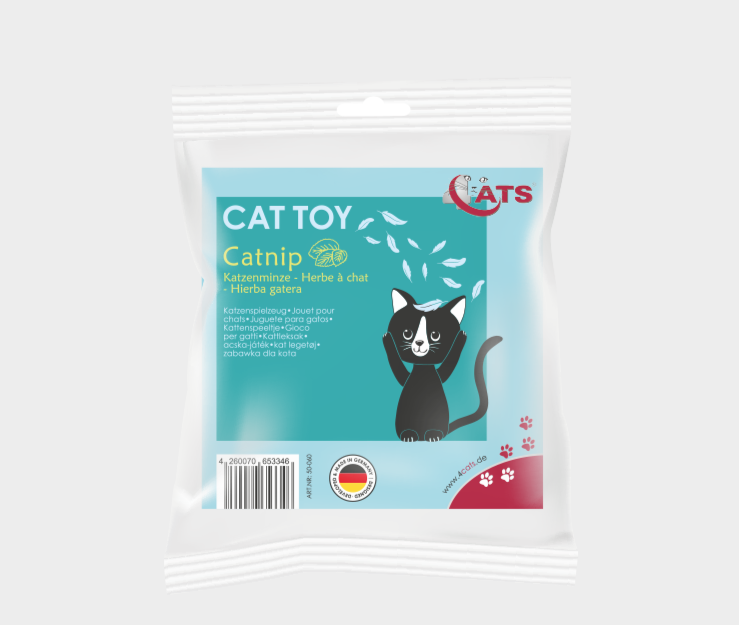 Coussin Cœur Peluche avec HERBE A CHAT