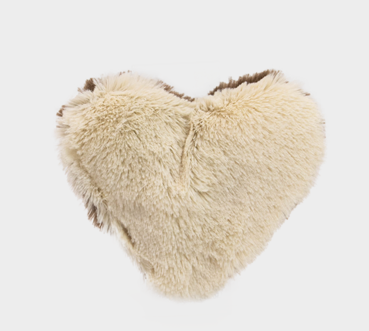 Coussin Cœur Peluche avec HERBE A CHAT