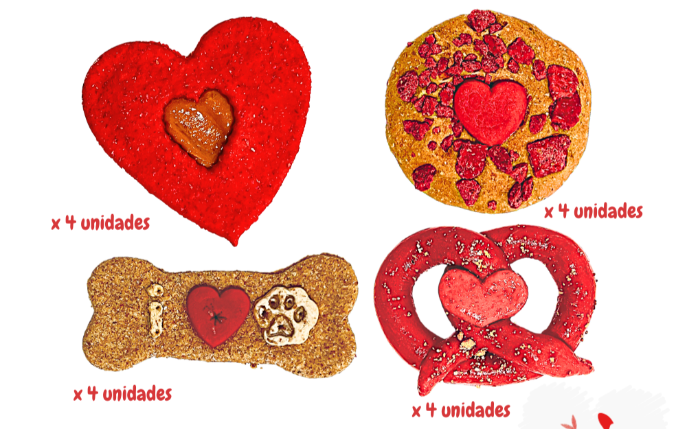 COOKIES de Saint-Valentin en vrac pour chiens