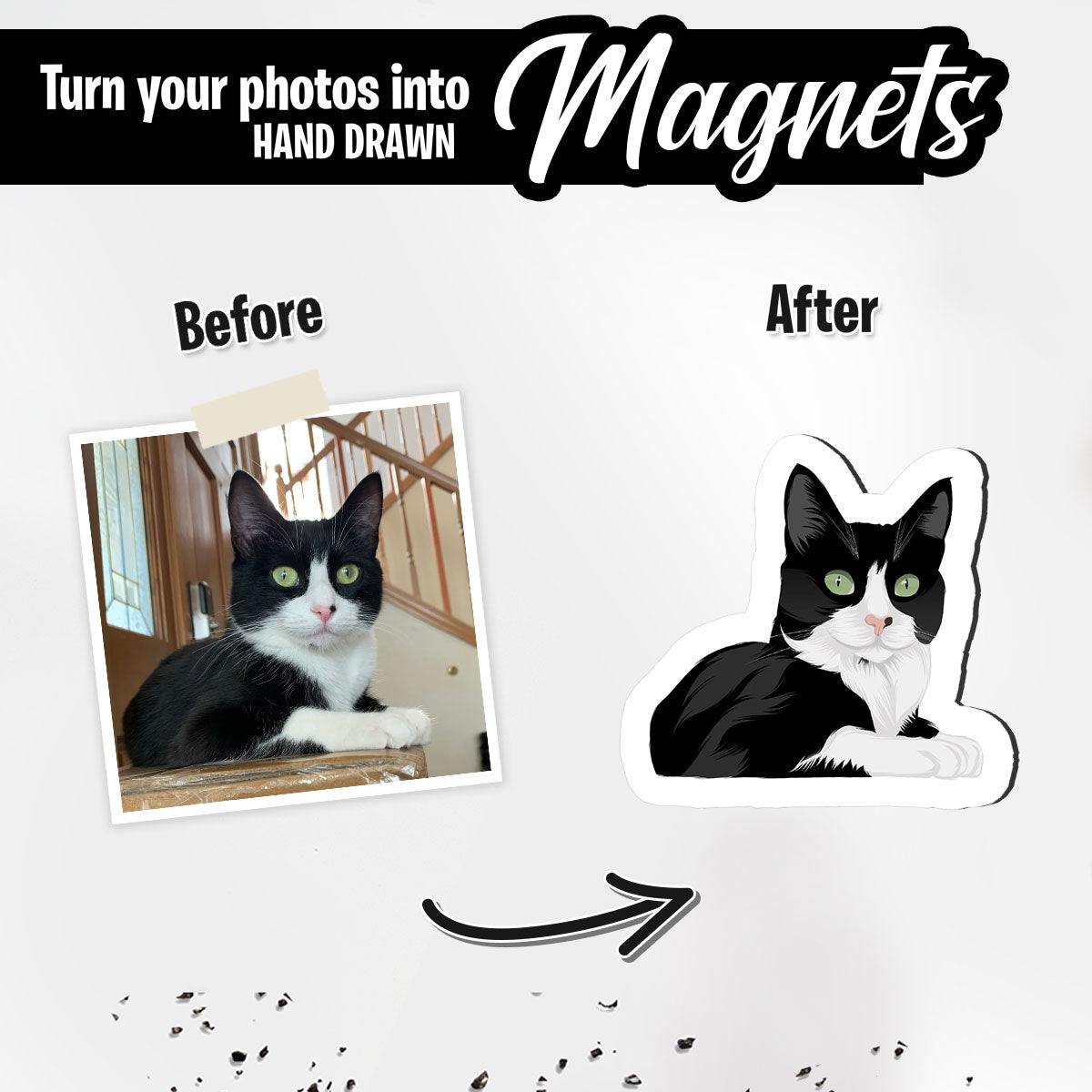 MAGNET pour frigo CHAT