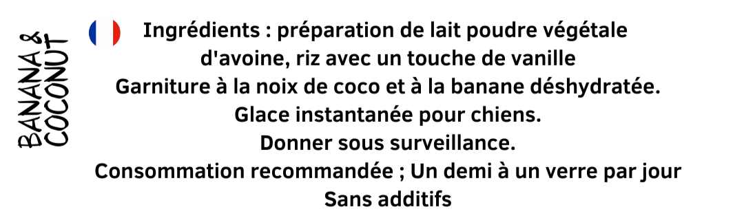 🍦 Crème Glacée à la Noix de Coco et Banane pour Chien – Un moment givré de pur bonheur ! ❄️🐶