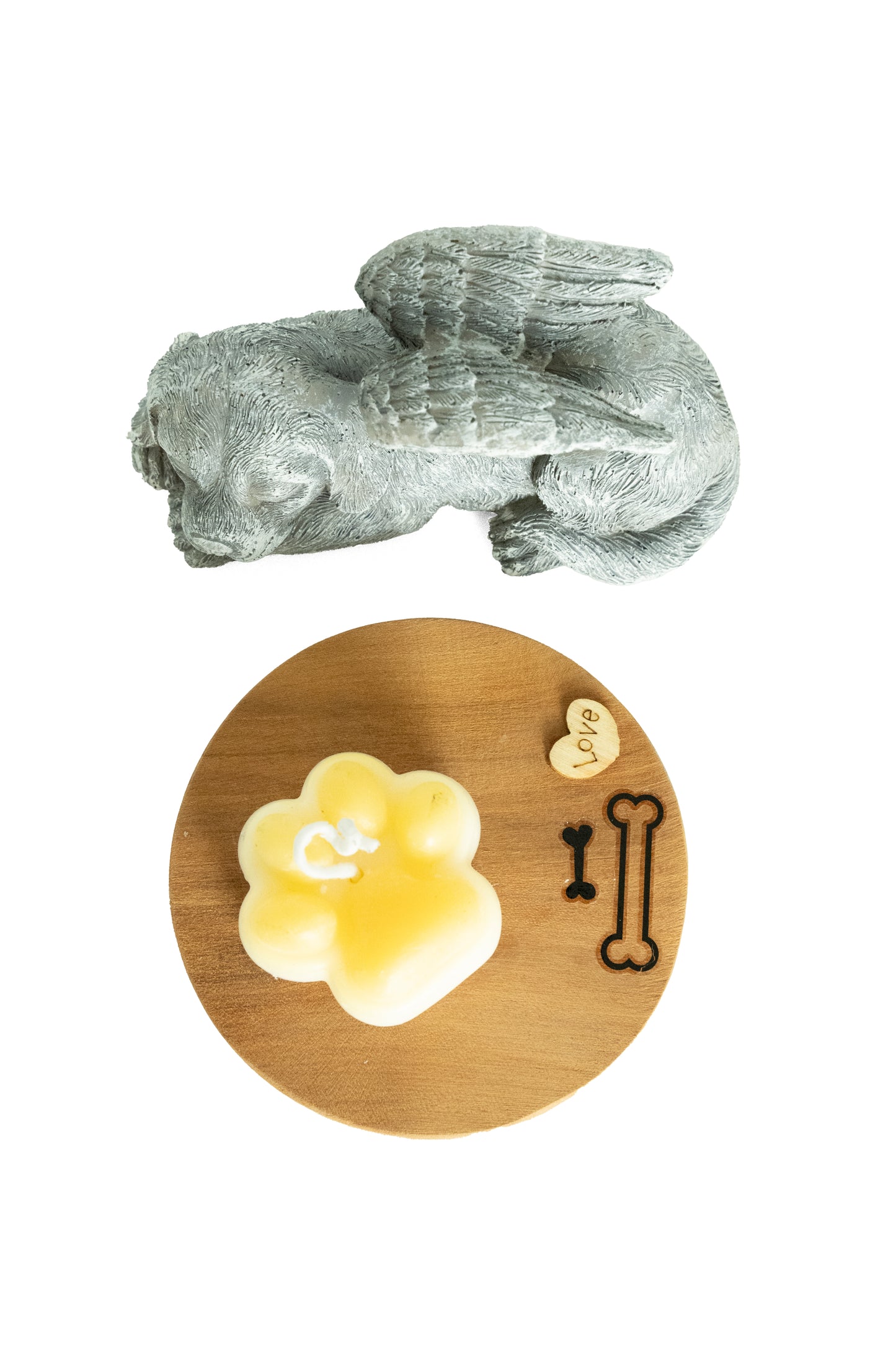 🕯️ Bougie Souvenir Empreinte – Pour honorer la trace d’un amour éternel 🐾