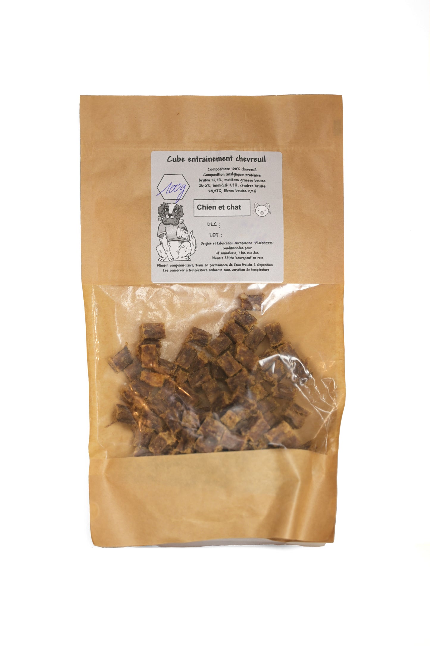 Cubes entraînement CHEVREUIL (Sachet de 100g)