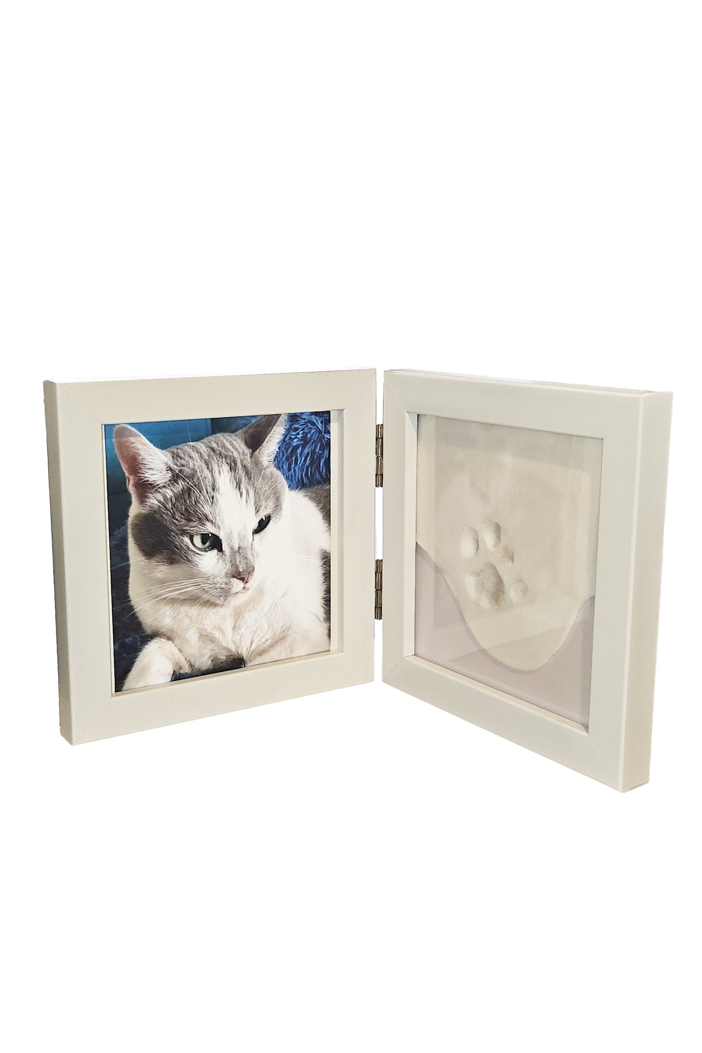 DOUBLE-CADRE souvenir avec photo et empreinte