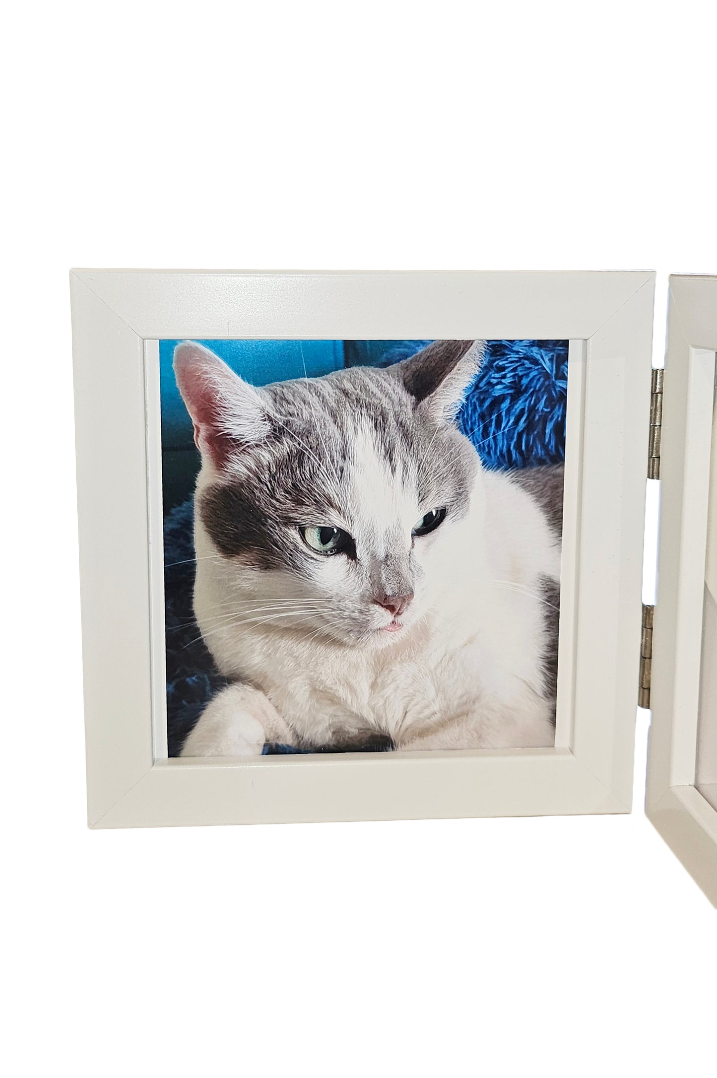 DOUBLE-CADRE souvenir avec photo et empreinte