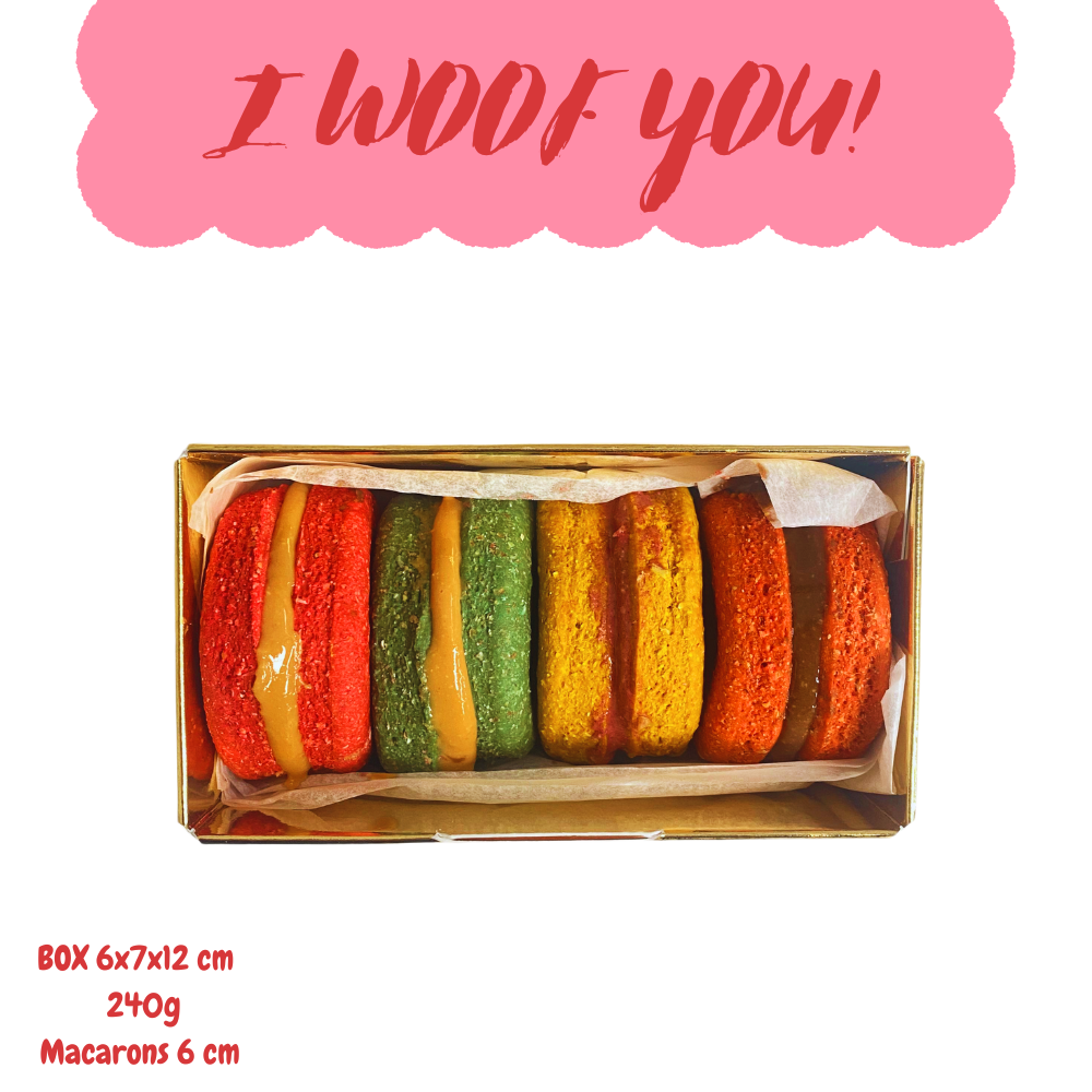 MACARONS pour chiens Saint-Valentin (Macalove)