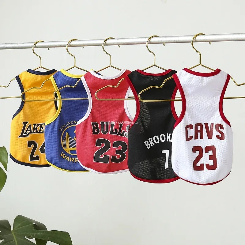 MAILLOT de Basket-Ball en maille respirante pour chien