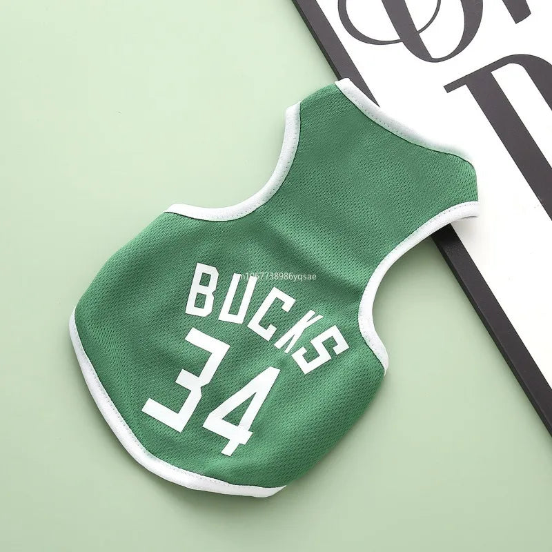 MAILLOT de Basket-Ball en maille respirante pour chien