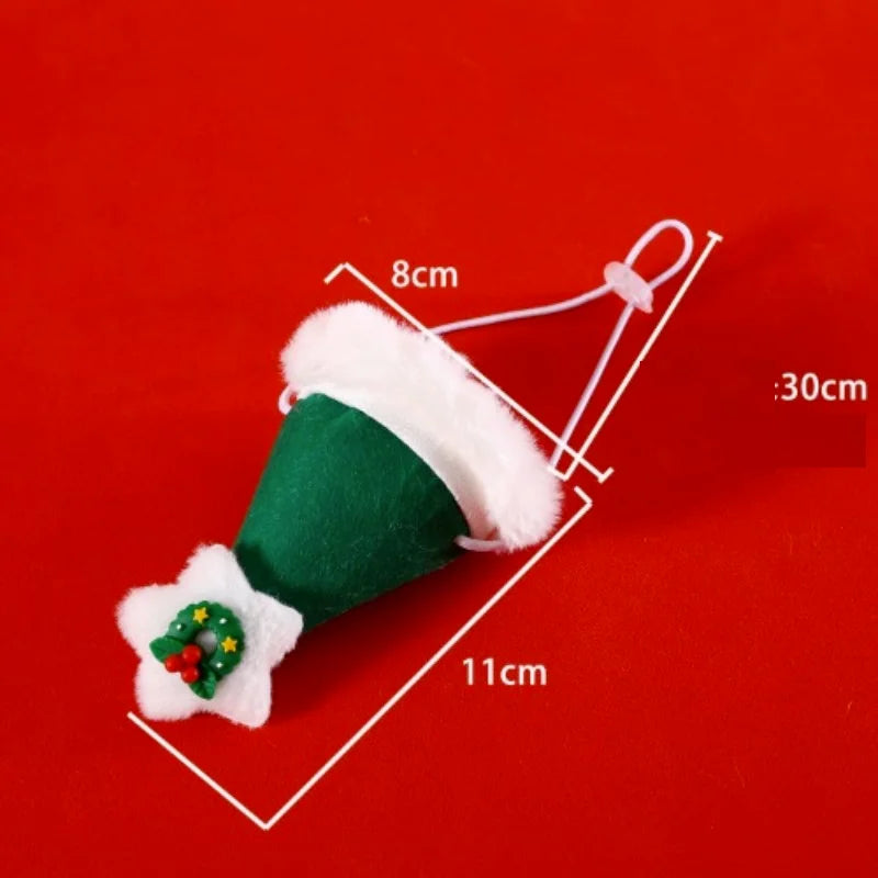 Ensemble de Noël pour chien et chat – Bonnet et écharpe tricotés festifs