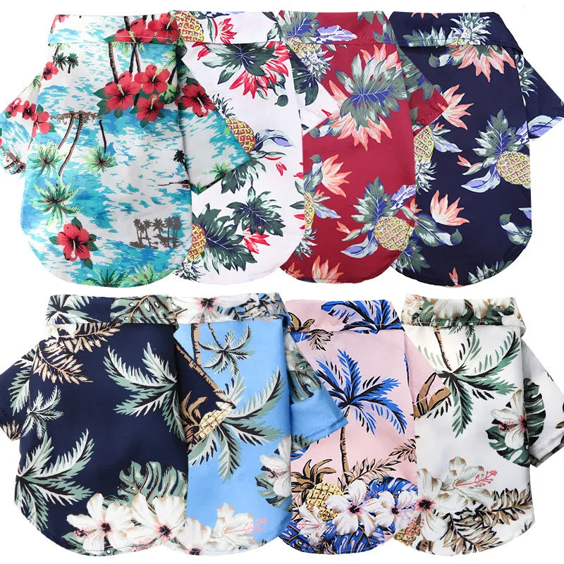 🌺🌴 Chemise Hawaïenne pour Chien et Chat pour une élégance tropicale de vos compagnons à quatre pattes !
