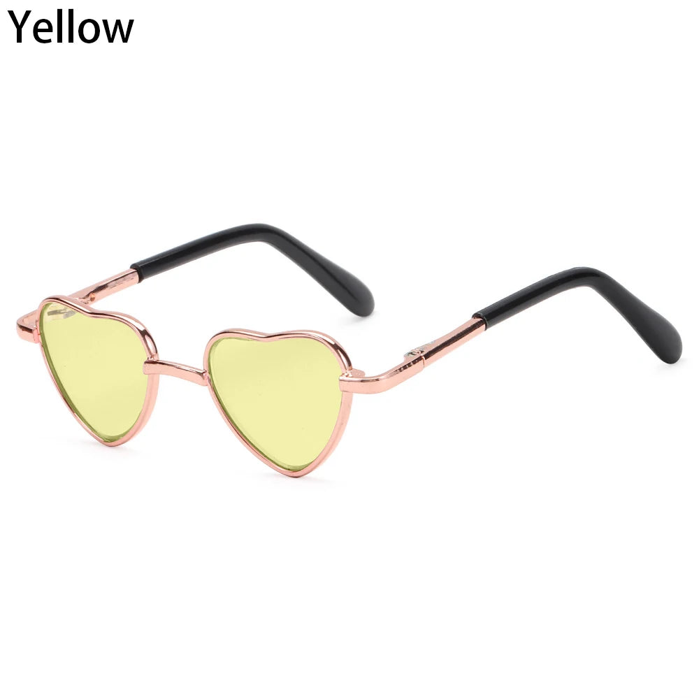 LUNETTES de soleil en forme de cœur pour animaux de compagnie