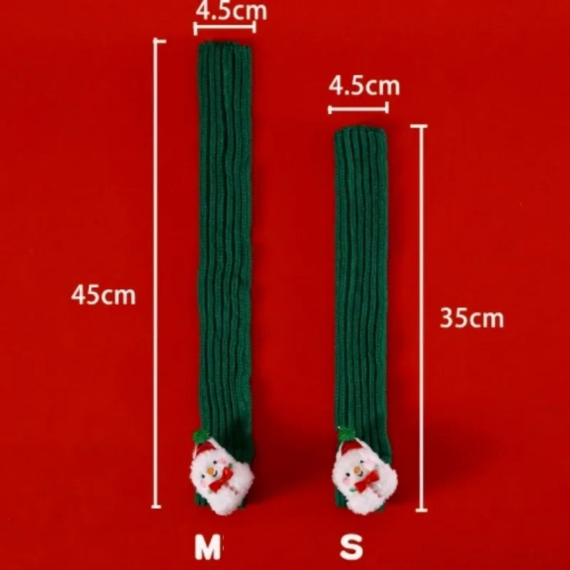 Ensemble de Noël pour chien et chat – Bonnet et écharpe tricotés festifs