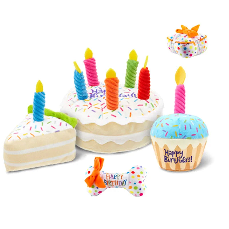 PELUCHE Gâteau d'anniversaire mignon
