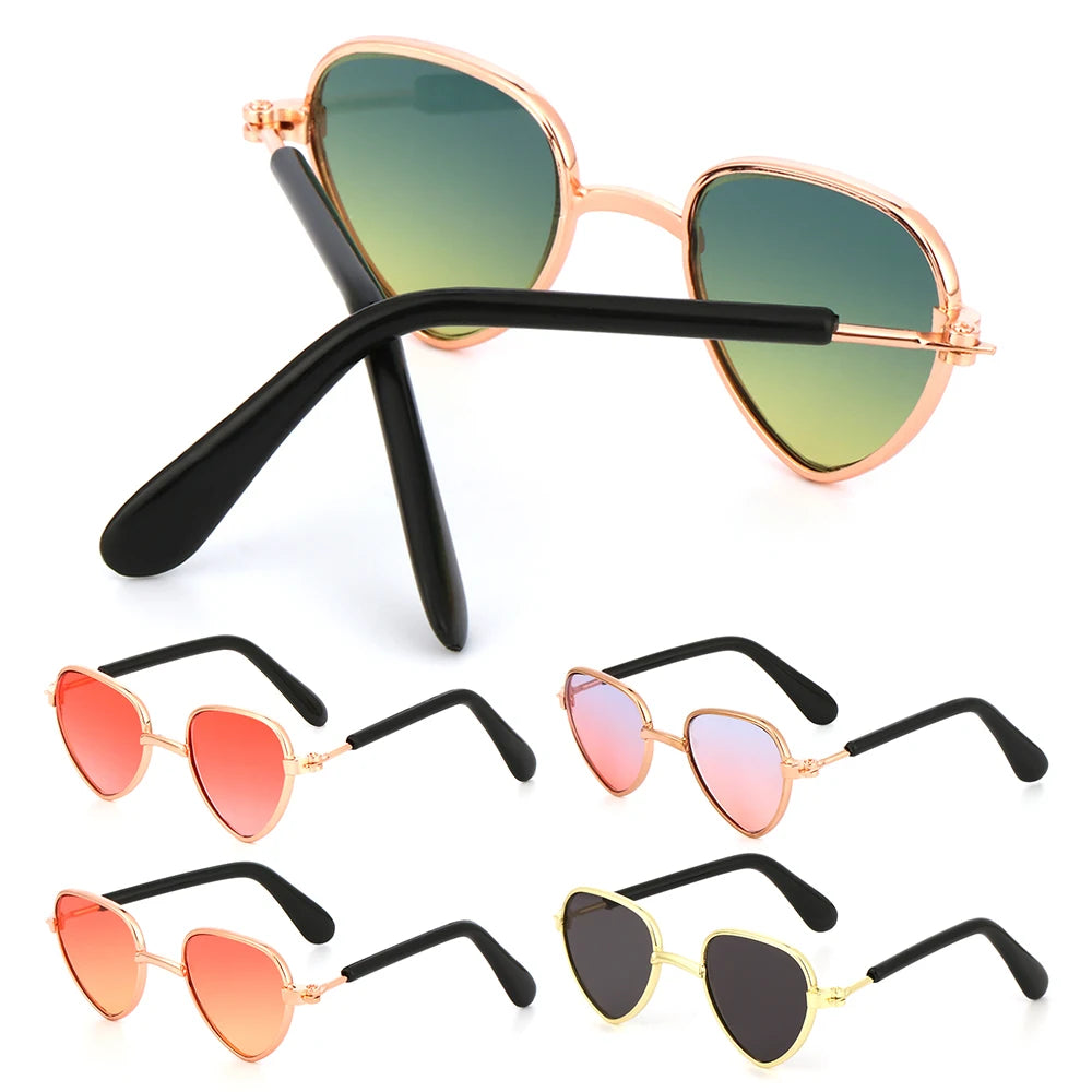 LUNETTES de soleil en forme de cœur pour animaux de compagnie