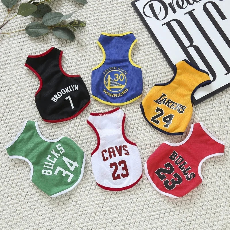 MAILLOT de Basket-Ball en maille respirante pour chien