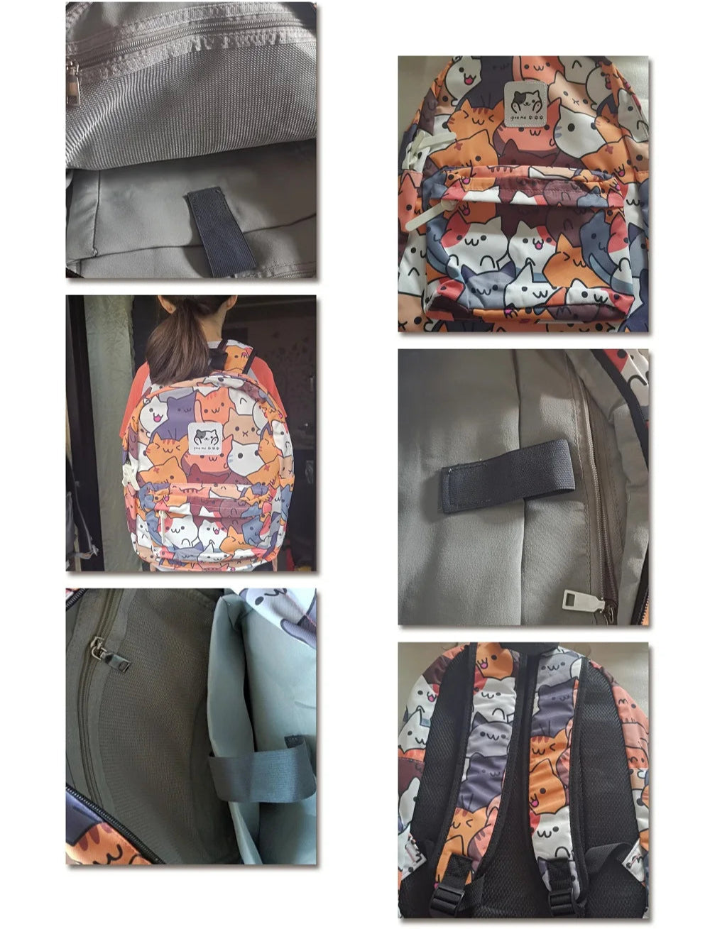Sac à dos inspiré Chats Kawaii