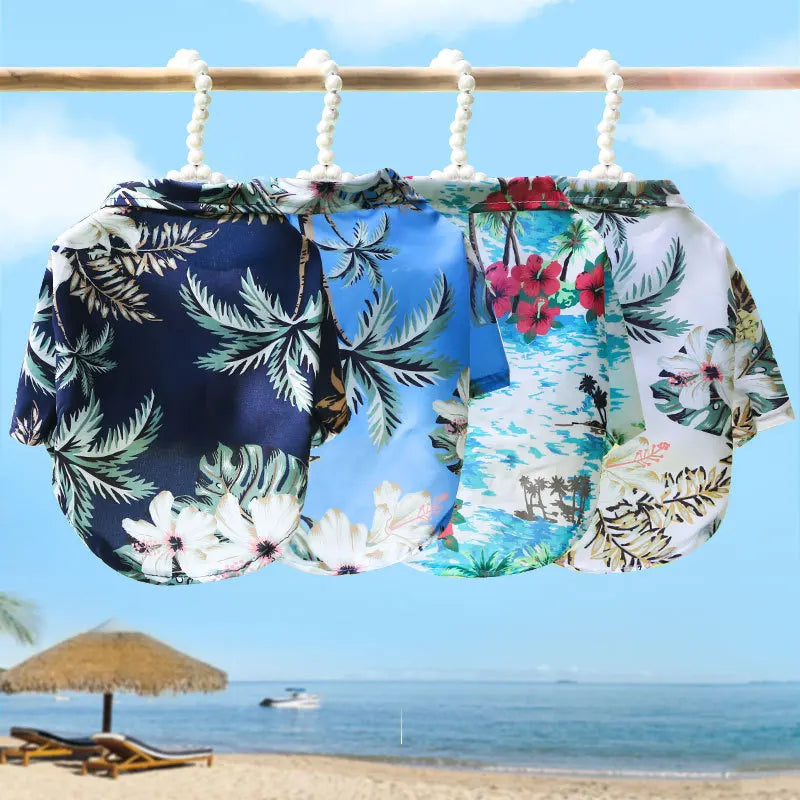 🌺🌴 Chemise Hawaïenne pour Chien et Chat pour une élégance tropicale de vos compagnons à quatre pattes !