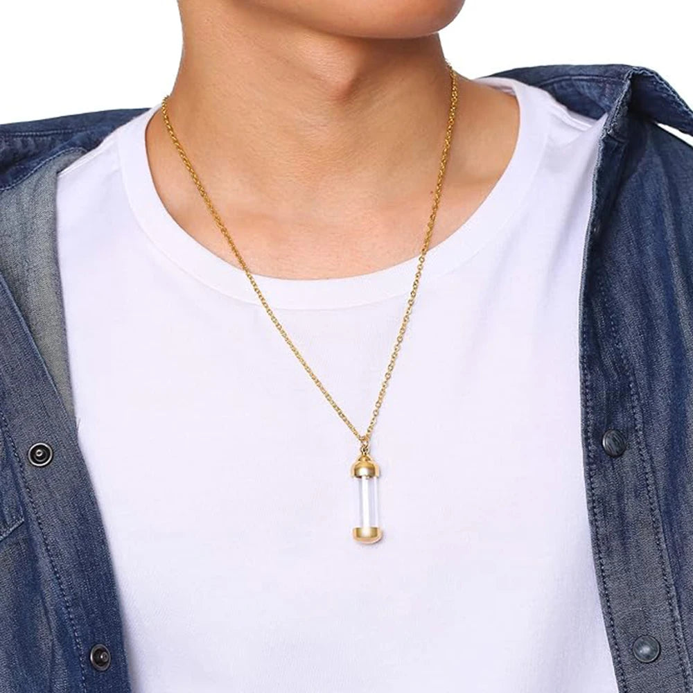 URNE Collier Pendentif Tube