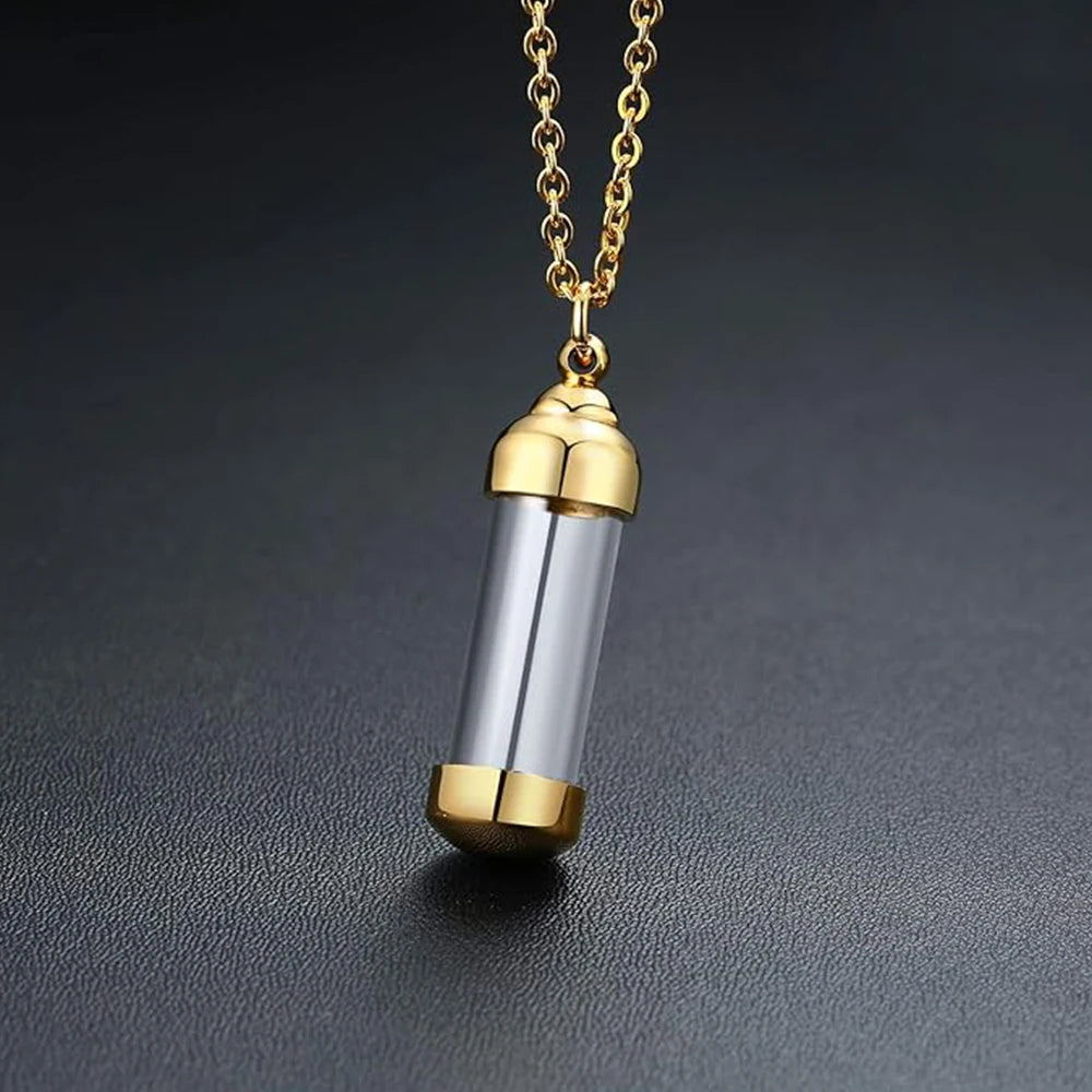 URNE Collier Pendentif Tube