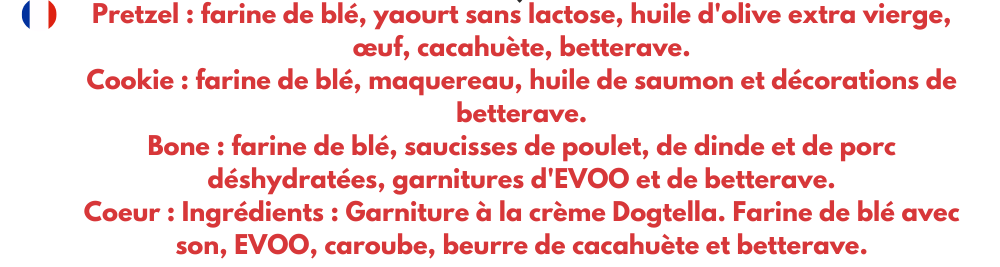 COOKIES de Saint-Valentin en vrac pour chiens