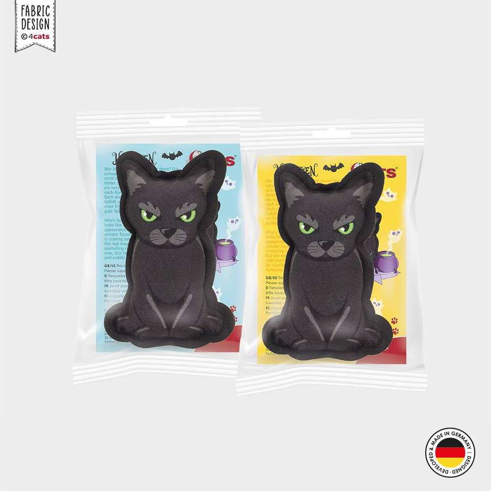 Coussin HERBE A CHAT - Chat noir