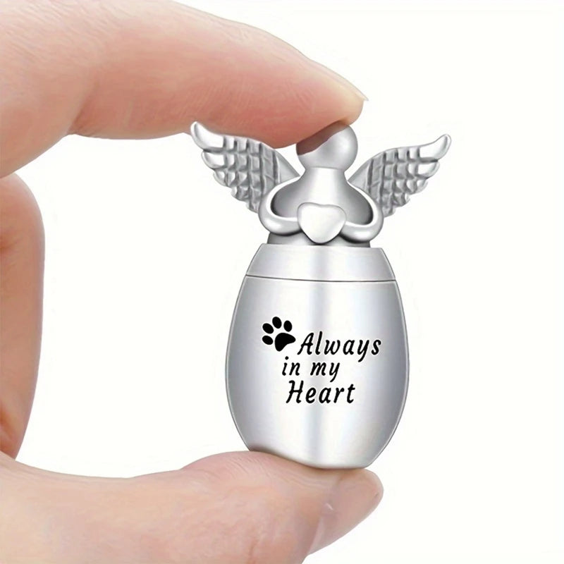 URNE commémorative avec des ailes d'ange