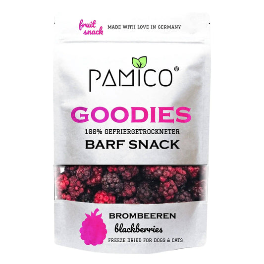 Friandises de mûres lyophilisées pour chiens et chats
