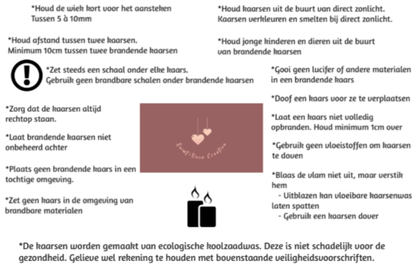 BOUGIE Flocon de Neige – Artisanale & Écologique