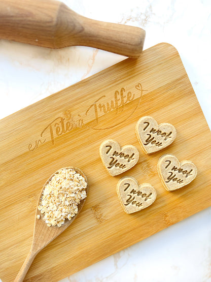 🍪 Biscuits en Forme de Cœur "I Woof You" 💖