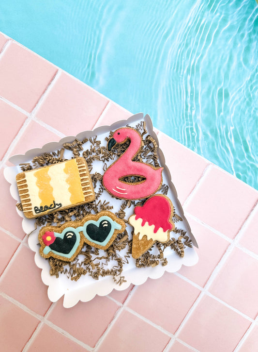 🍪 Box Summer – 4 biscuits glacés pour chien