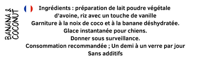 🍦 Crème Glacée à la Noix de Coco et Banane pour Chien – Un moment givré de pur bonheur ! ❄️🐶