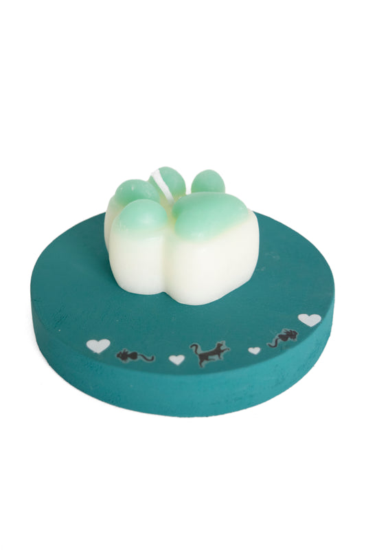 🕯️ Bougie Souvenir Empreinte – Pour honorer la trace d’un amour éternel 🐾