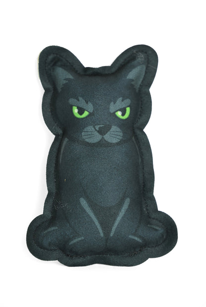 Coussin HERBE A CHAT Halloween - Chat noir