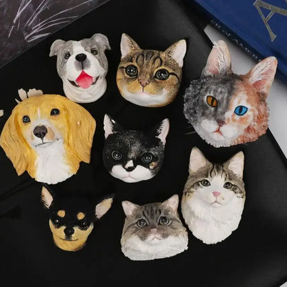 MAGNET Personnalisé Portrait 3D CHIEN OU CHAT