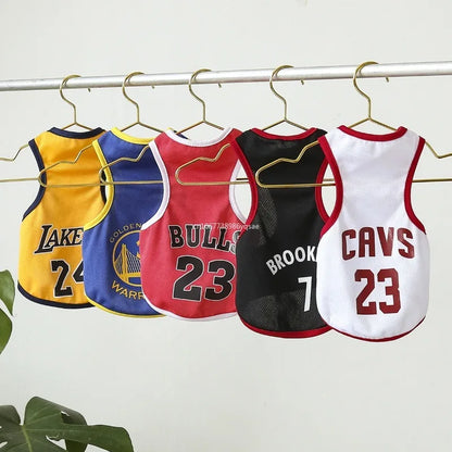 MAILLOT de Basket-Ball en maille respirante pour chien