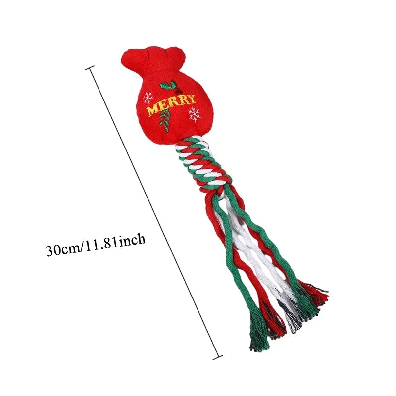 🎄 Jouet de Noël à mâcher pour Chien – Modèles Festifs