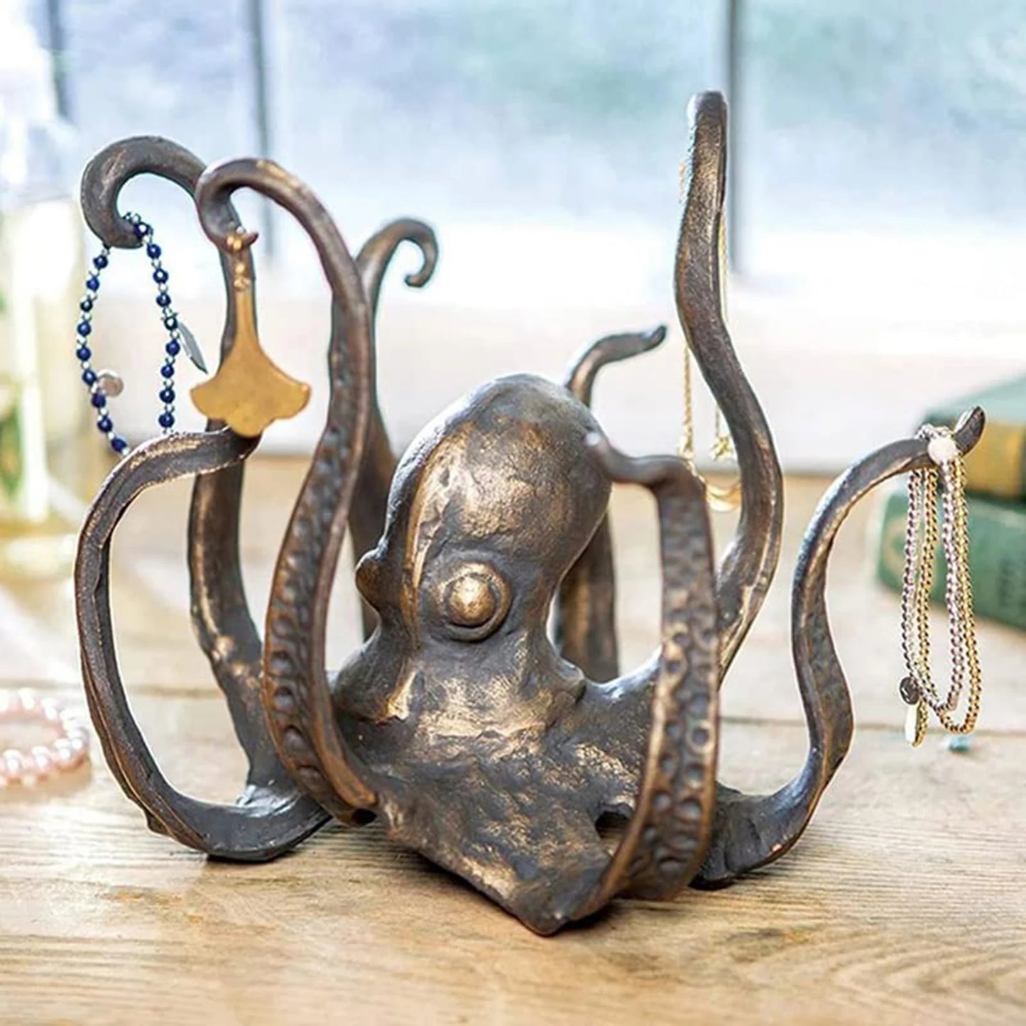 Porte-tasses à café Pieuvre en résine style Steampunk