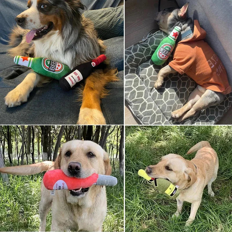 PELUCHE Bouteille Amusante pour Chien