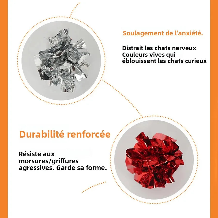 🐾 BOULES froissées pour chat – 5 ou 10 pièces