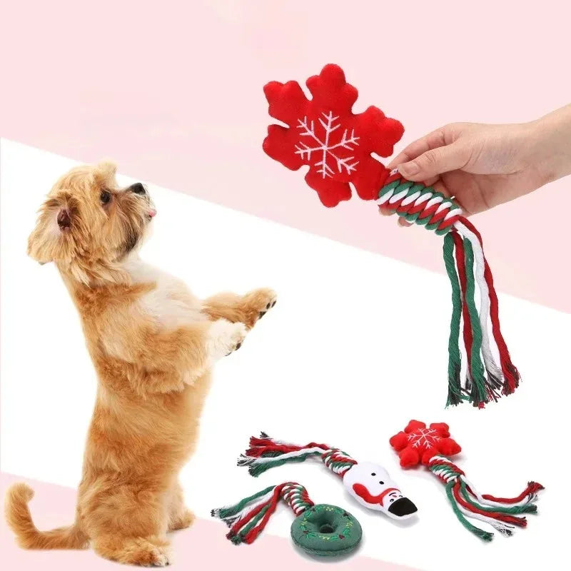 🎄 Jouet de Noël à mâcher pour Chien – Modèles Festifs