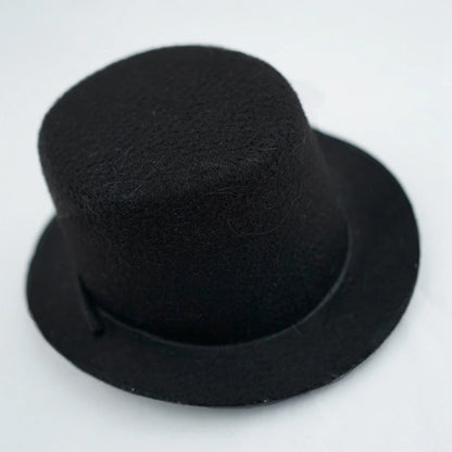 Chapeau Haut-de-Forme Noir avec Ruban Coloré pour Animaux