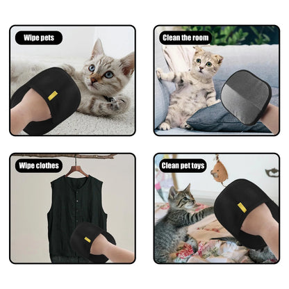 Gant de Toilette pour Animaux Anti-Poils Électrostatique