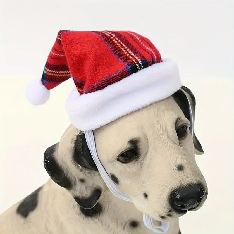 Chapeau de noël multicolore pour animaux de compagnie