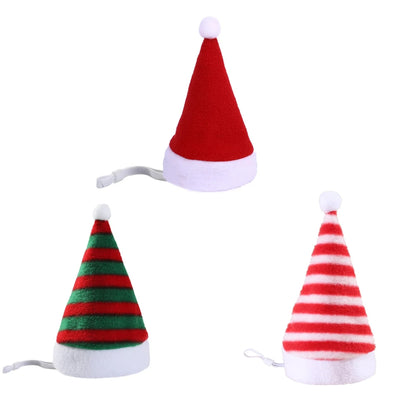 Chapeau de noël multicolore pour animaux de compagnie