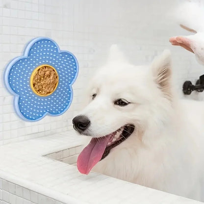 TAPIS à lécher en forme de fleur de soleil pour animaux de compagnie (Chien et Chat)