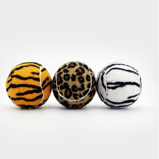 BALLE DE TENNIS SPORTSPET édition jungle – lot de 3, Ø 65 mm