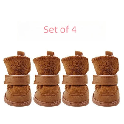 Bottes de neige pour animaux de compagnie - Lot de 4