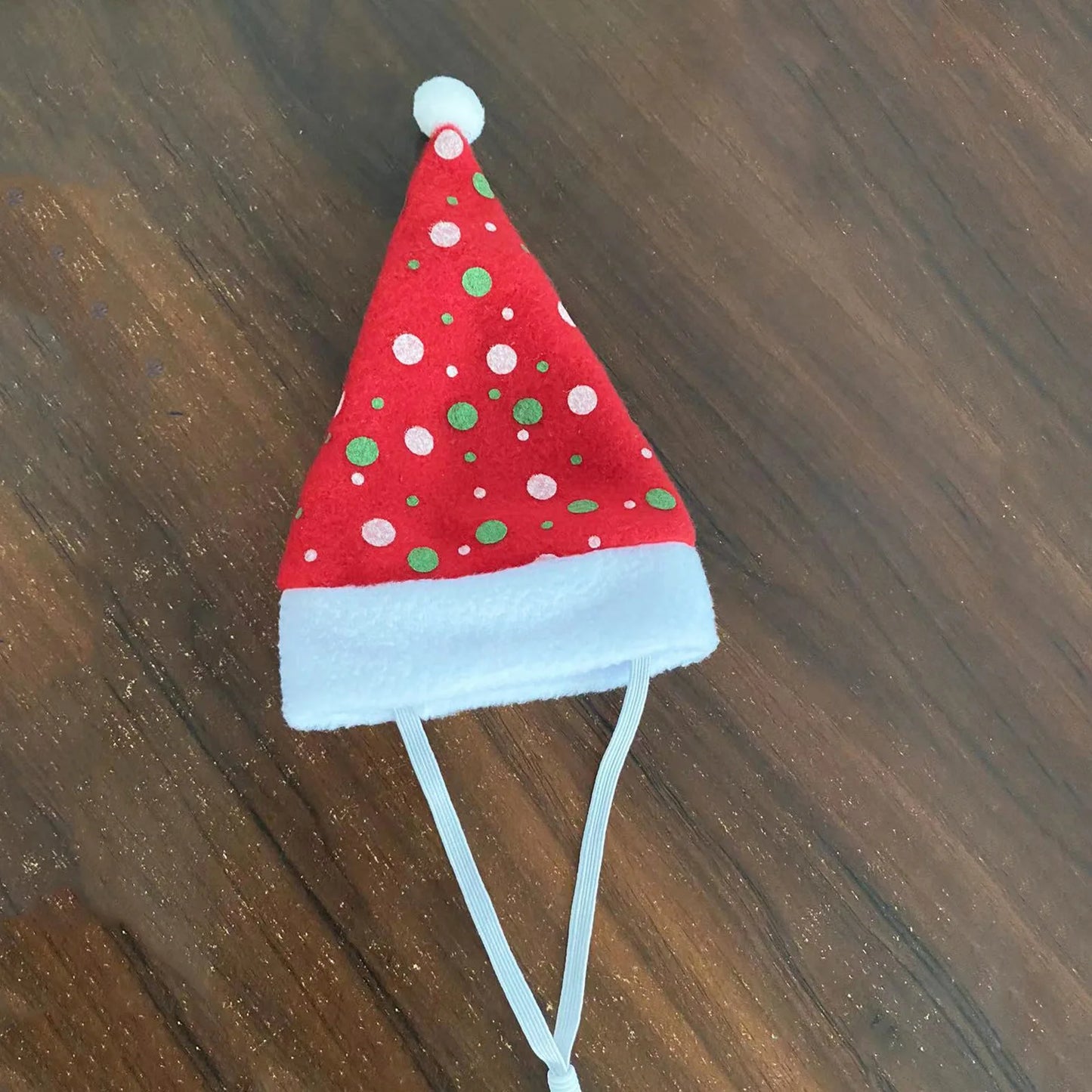 Chapeau de noël multicolore pour animaux de compagnie