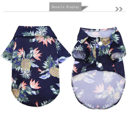 Chemise d'été Style plage hawaïenne pour petit chien ou chat